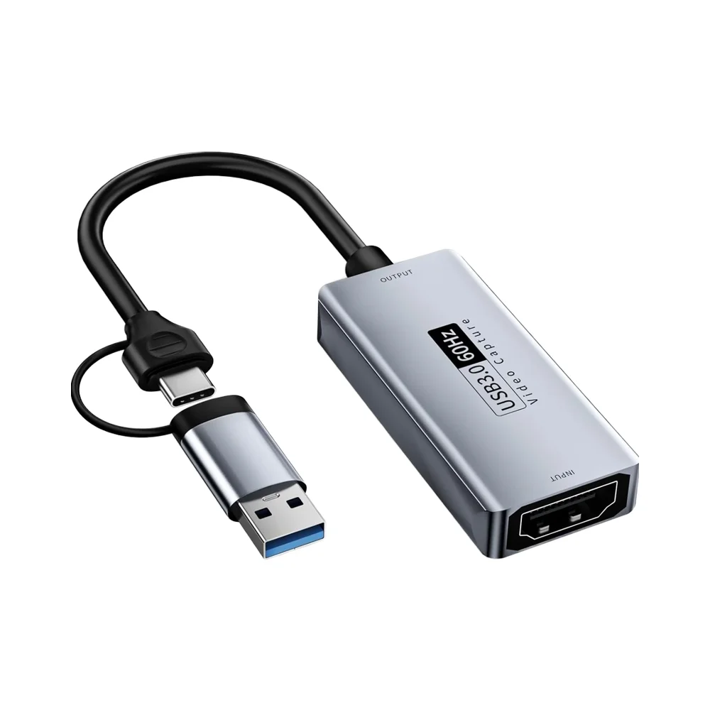 

5PCS Compact HDMI To USB3.0/USB C Video Capture Card 1080P HD 60fps Real Time Video And Audio Recorder For Gaming Streaming Teac