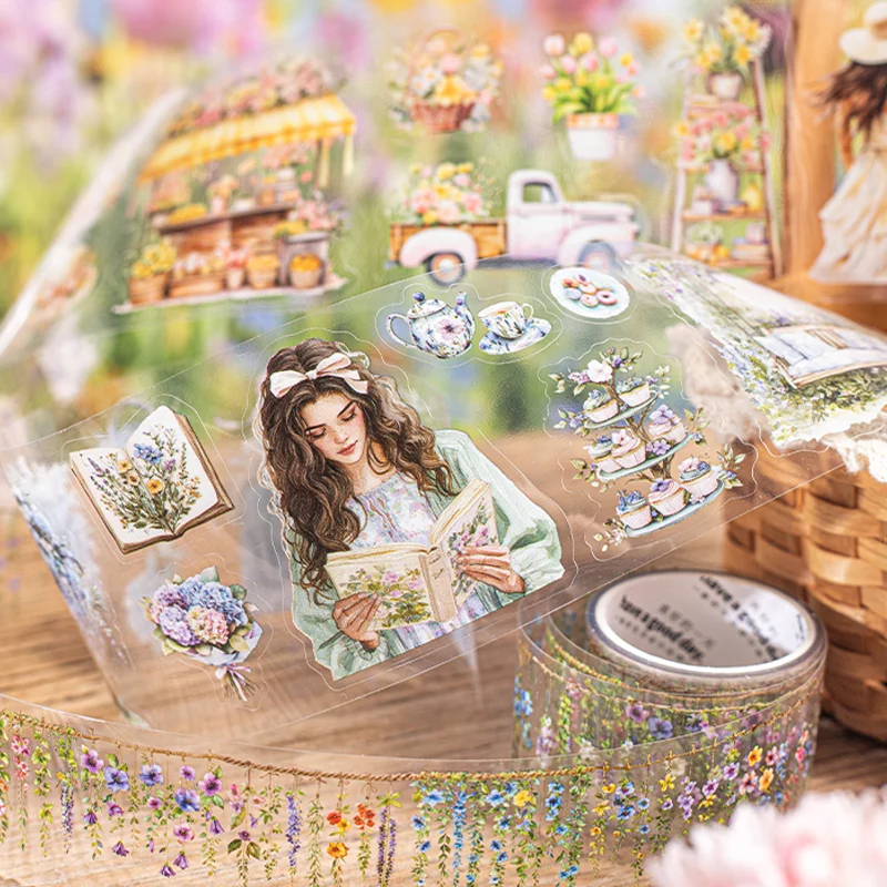 2Style 2Boxes/bag Garden Landscaping Kit Tape Creative Handbook DIY Scrapbook Calendar Picture Book