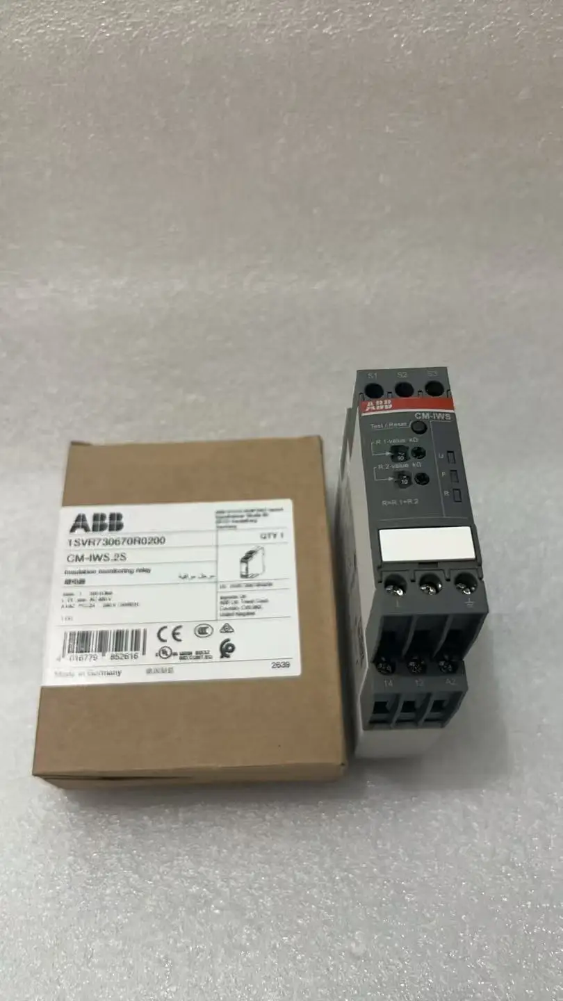 CM-IWS.2S 10108137 1SVR730670R0200 Insulation monitoring relay 1c/o, 1-100kOhm, 24-240VAC/DC