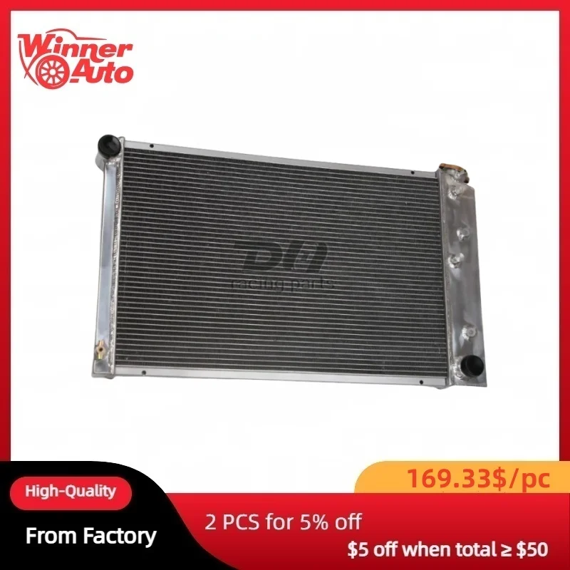 

For Chevy/GMC C/K/G-Series C10-C20 C25-C350 1970-85 3Row Alu Radiator Shroud Fan
