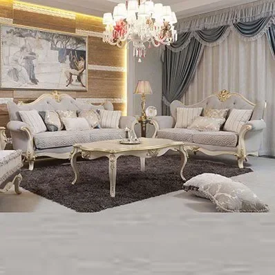 French long coffee table living room solid wood coffee table beige painted gold generous several customized