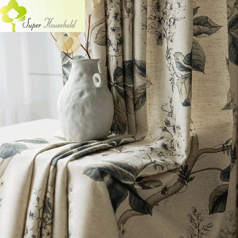 Nordic Style Curtains for Living Room Bedroom Blackout Curtain Custom Modern Minimalist Drapes Fabric Printing