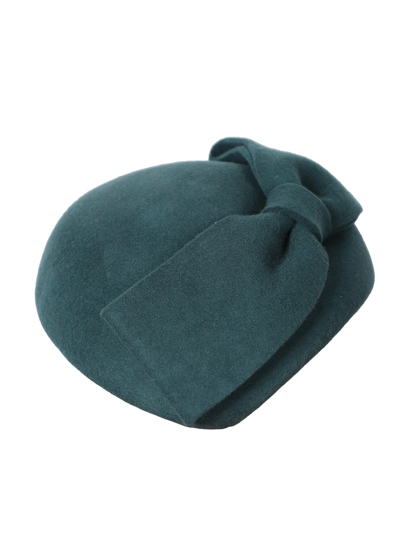 FS Wollfilz-Braut-Fascinator- und Derby-Hüte für Damen – Rote/Schwarze elegante Kirche, Kentucky Tea Party Hochzeit Pillbox Cap – Detail 4