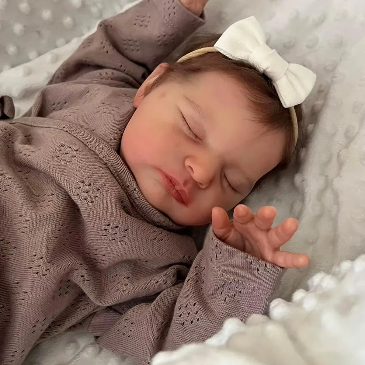 JOYORA-Muñeca Reborn de 50CM, cuerpo de tela suave, muñeca bebé de moda, muñeca hecha a mano de alta calidad, colección de arte, piel de muñeca, vena Visible