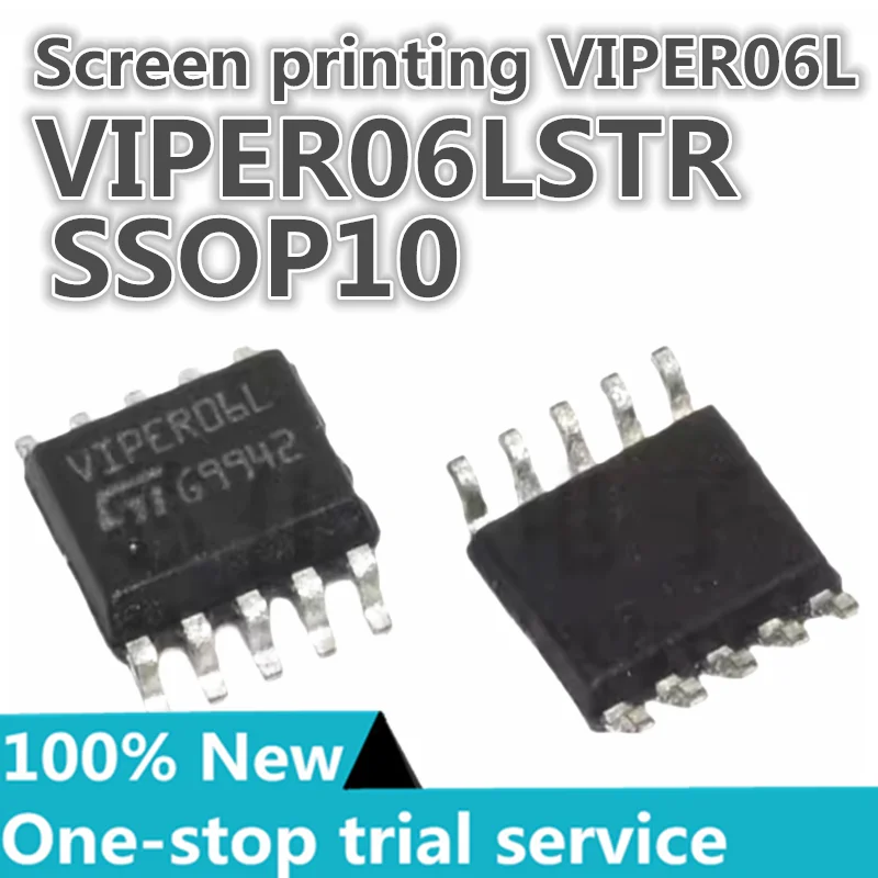 

5-50pcs %New original VIPER06HSTR VIPER06LSTR silk screen VIPER06H VIPER06L SSOP10 AC/DC converter chip