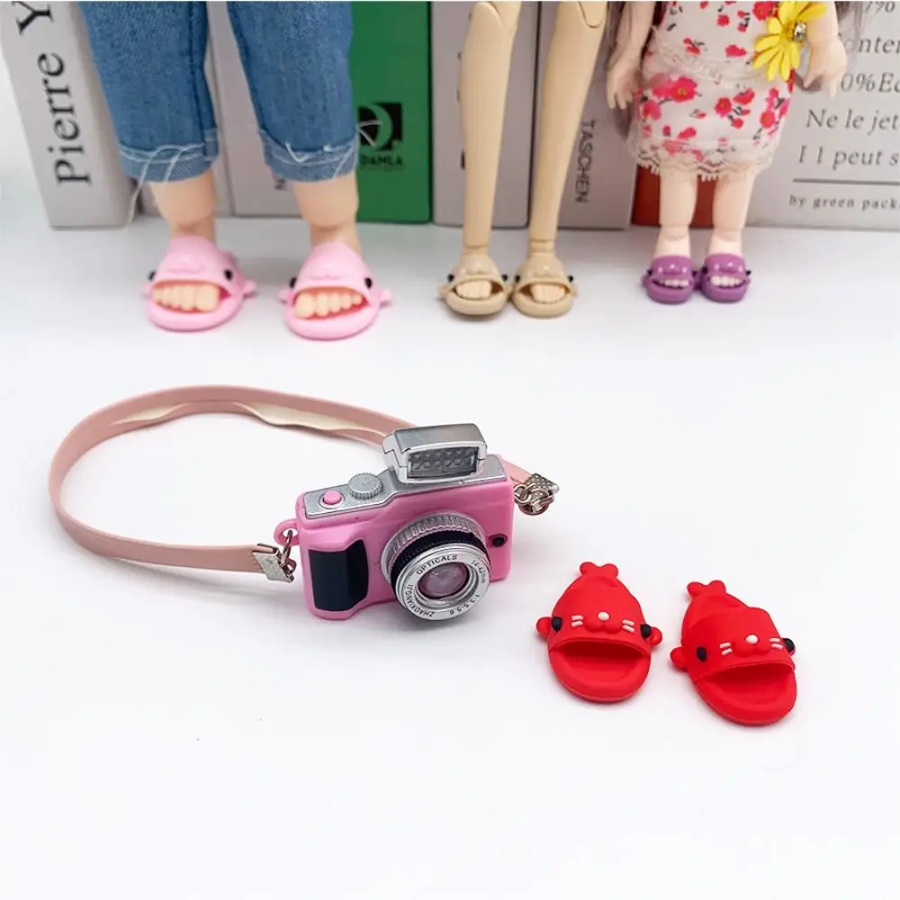 Zapatillas de plástico con sello para niñas, zapatos bonitos para muñecas Ob11,P9,OB22, Blyth, BJD12, 1/6BJD, YOSD, accesorios para muñecas