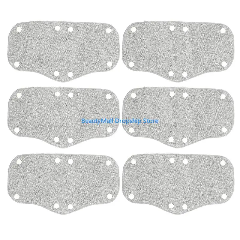 40JD 6Pcs Hard Hat Sweatband Helmet Inner Pads Ergonomic Sweat Absorption For Bikers Construction Worker
