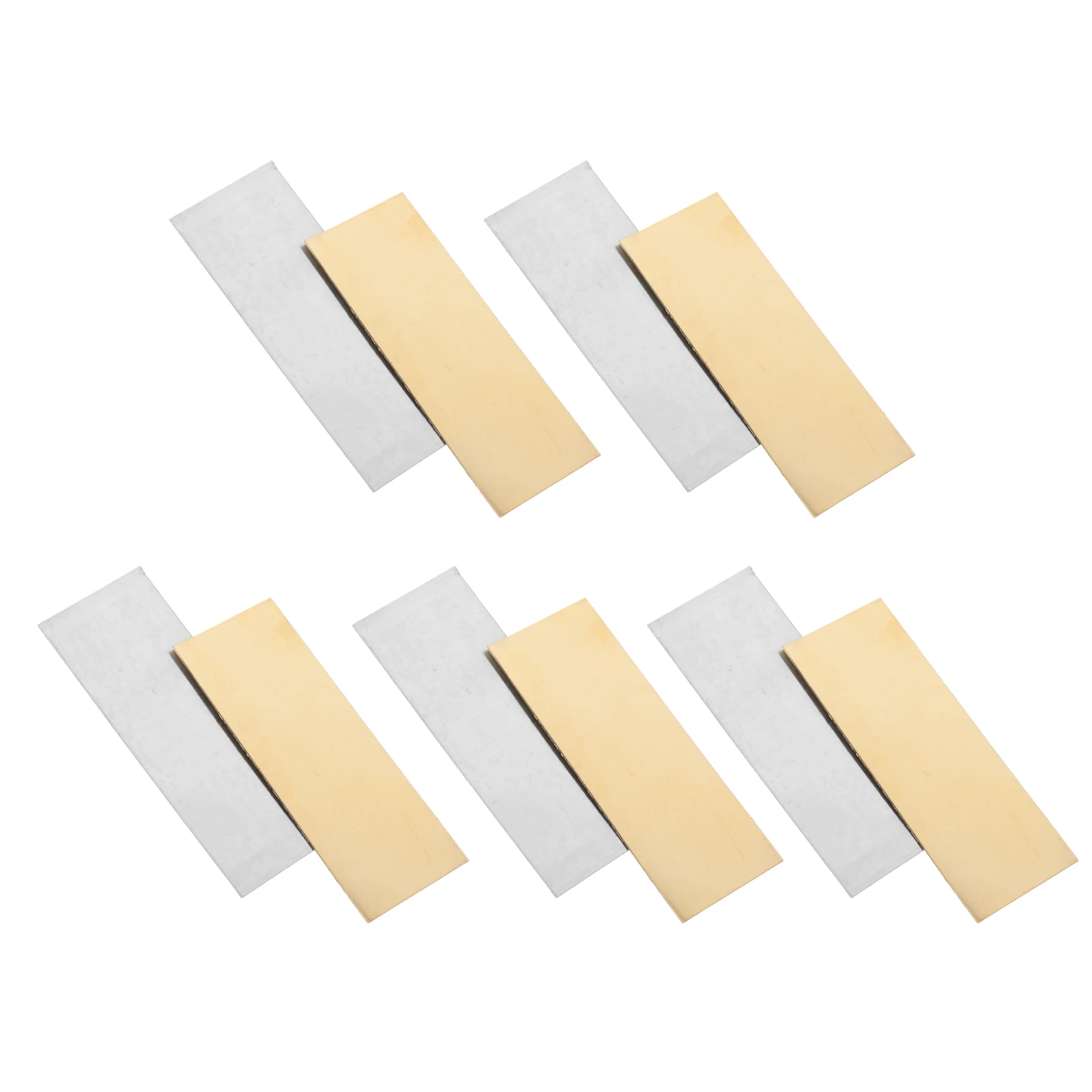 5 pares de hojas de Zinc, placas de cobre, 5x2cm, tiras de frutas DIY, ciencia, electrónica, bloques de construcción, ánodo de Zinc y cobre
