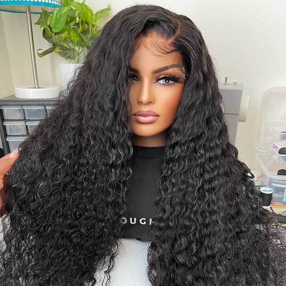 

40 Inch Deep Wave 13x6 Hd Curly Lace Front Human Hair Wigs 360 Pre Plucked Lace Wig 13x4 Water Wave Lace Frontal Wigs For Women