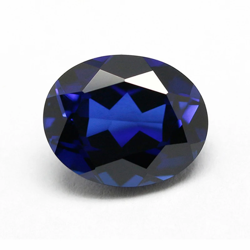 Wunderschöner blauer Saphir, Saphir mit ovalem Facettenschliff, Edelsteine für Schmuckherstellung/Sammlung/Einsetzen in Ringanhänger. – Detail 5