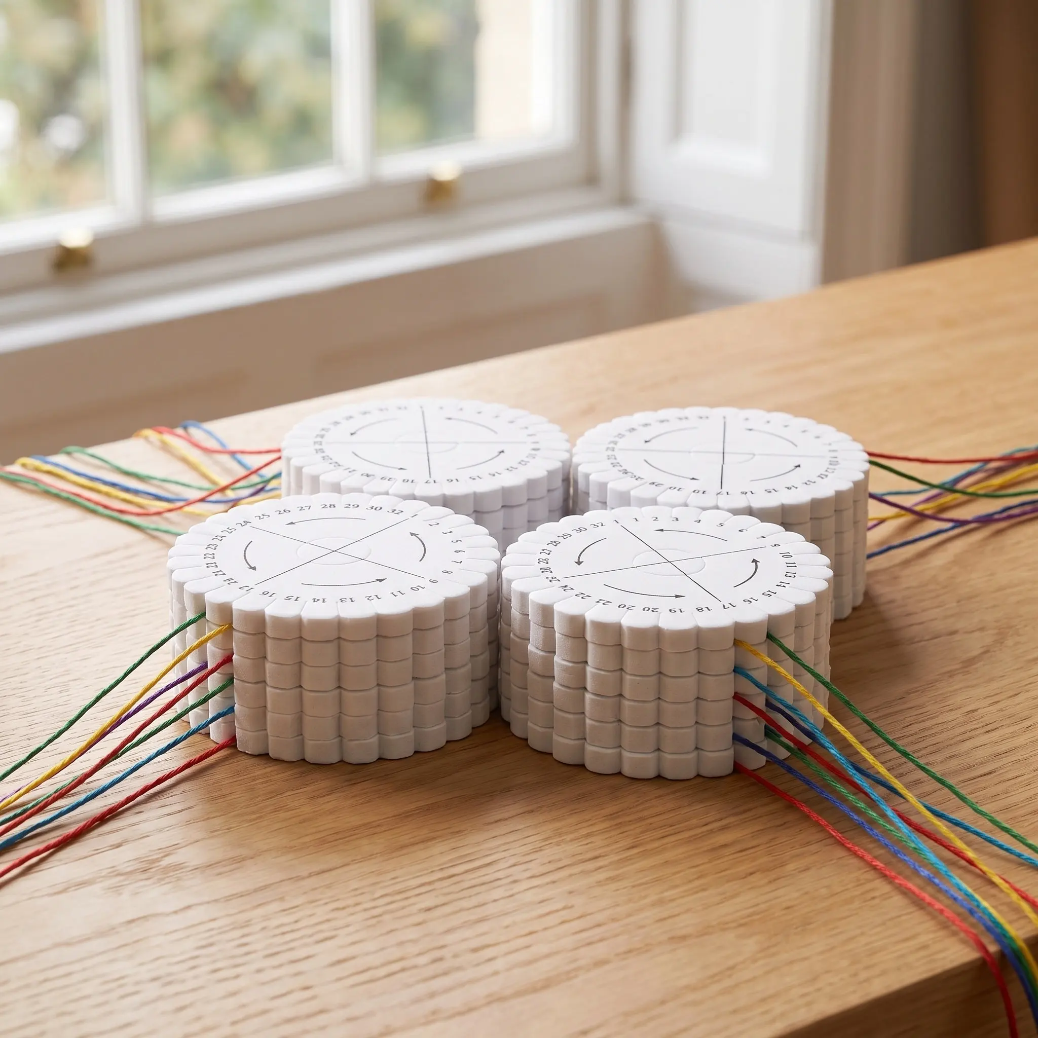 Embroidery Bracelet - 32-Slot Flexible Friendship Bracelet Braiding Disc