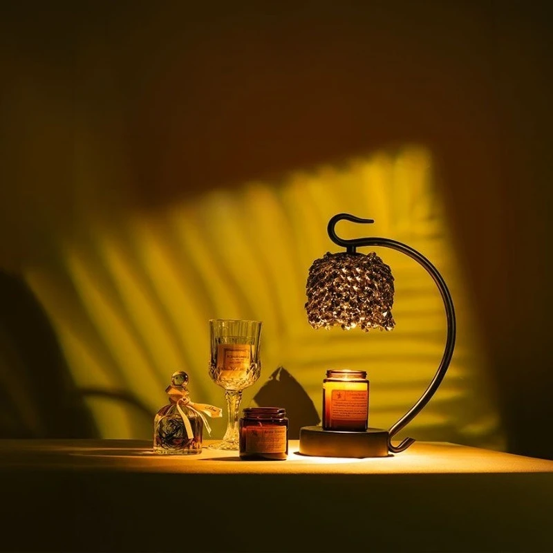 Warm atmosphere, keywords: light bulb, comfortable, modern, and vintage aromatherapy decoration for home