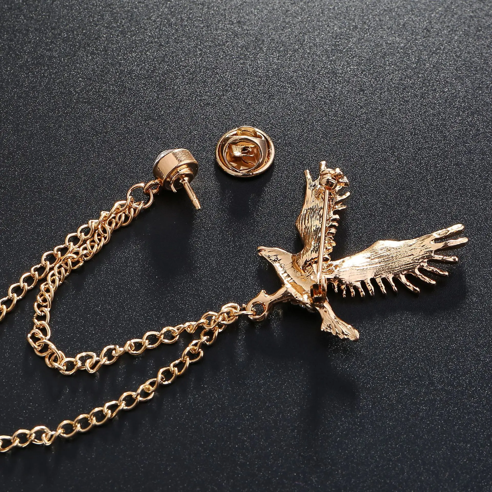 ヴィンテージイーグルタッセルブローチ合金アニマルコサージュメ - Women'S Eagles Accessories のレビューと価格