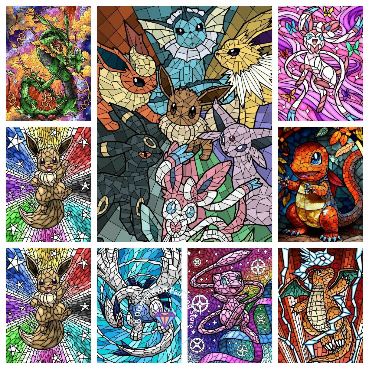 

Pokemon Pikachu AB Diamond Painting Kit 5D DIY Embroidery Cross Stitch Handmade Art Gift Crafts Home Decor Adult Children Gift
