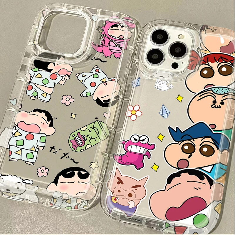 Animazione C-Crayon S-ShinChan Custodia per Samsung Galaxy A05 A05S A53 A34 A24 A14 A13 A23 A33 A73 A32 A52 A52S A72 Cover posteriore morbida