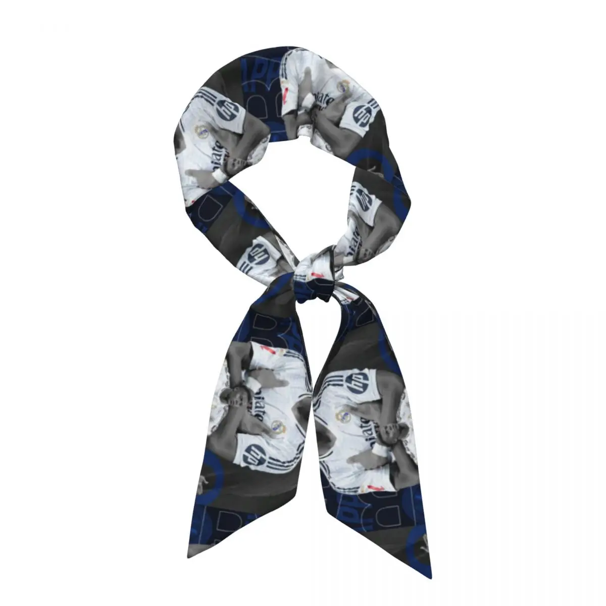 Football KM Mbappe Soccer (7) Women Long Narrow Scarf Soft Skinny Scarf Multi-use Neck Head Wrap for Office Daily Party