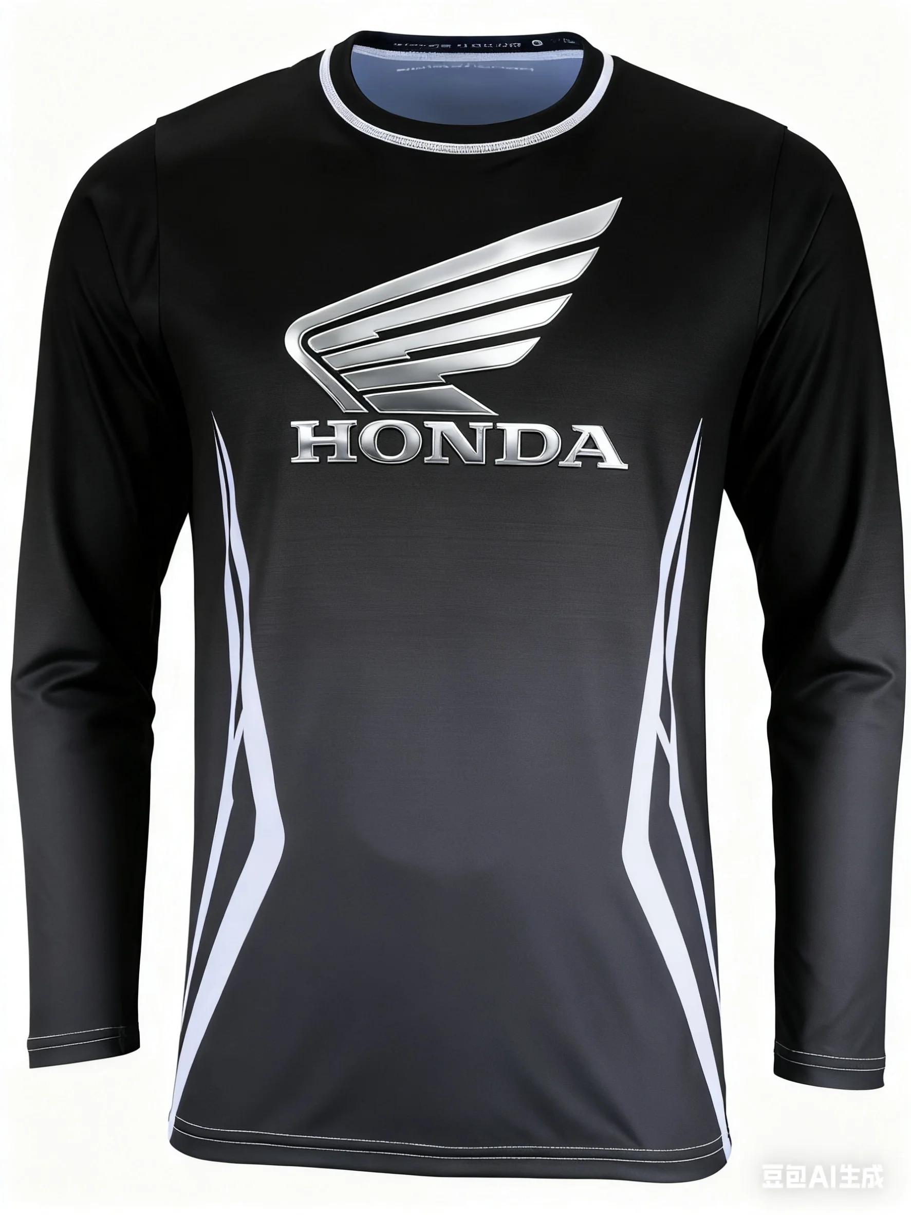 

Классический трикотаж с длинными рукавами с принтом Honda для внедорожных мотоциклов и горных велосипедов на открытом воздухе, экстремальных видов спорта
