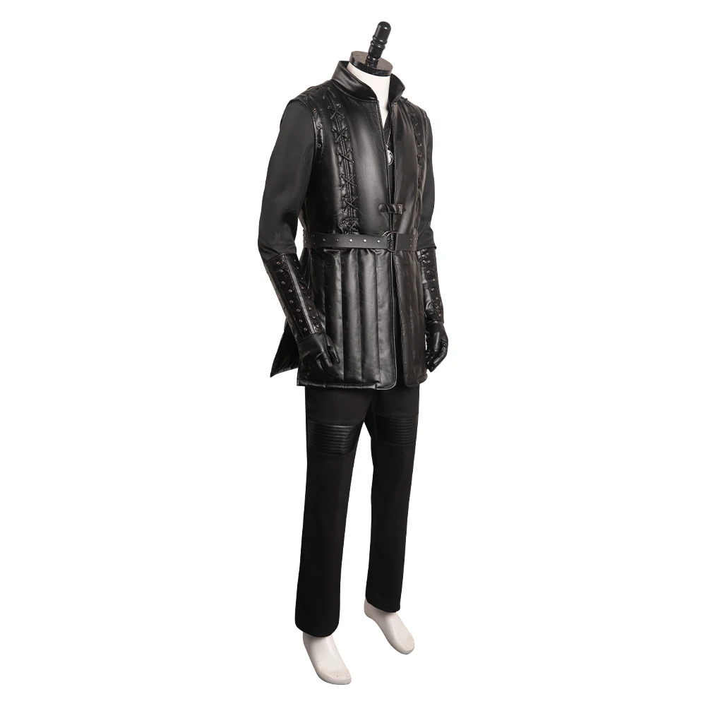 Costume de Cosplay du Film Geralt de Rivia pour Homme, Tenue d'Halloween, Carnaval, ix, Top GlaDisguise, Jeu de Roleplay Trempé pour Garçon Adulte