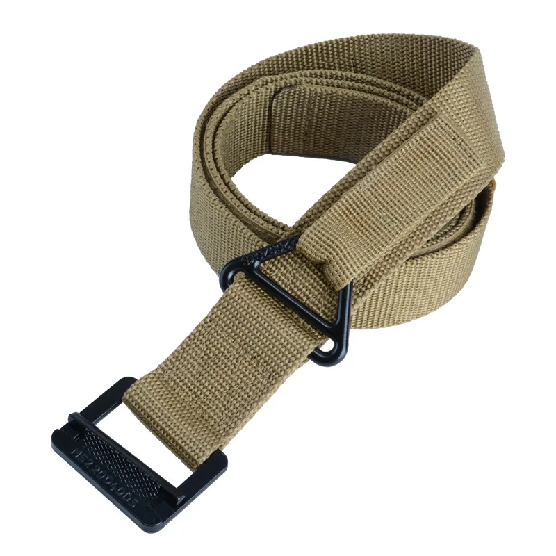 Outdoor tactical belt CQB men\'s canvas belts rappel rescue nylon belt