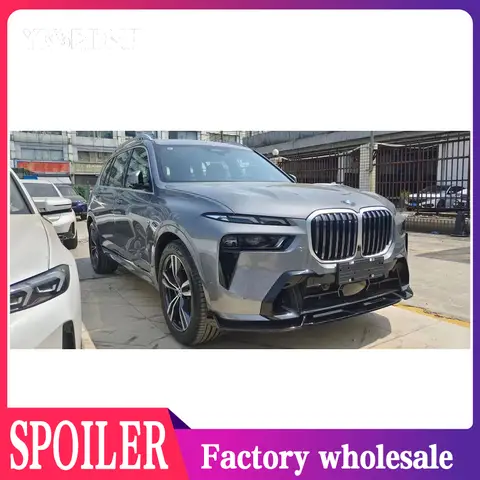 BMW G07 X7 M 스포츠 2023용 프론트 범퍼 스포일러 립 LCI 글로시 블랙 차체 키트 로워 가드 보드 립 스플리터 블레이드 플레이트 BMW G07 X7 M 스포츠 2023용 프론트 범퍼 스포일러 립 LCI 글로시 블랙 차체 키트 로워 가드 보드 립 스플리터 블레이드 플레이트
