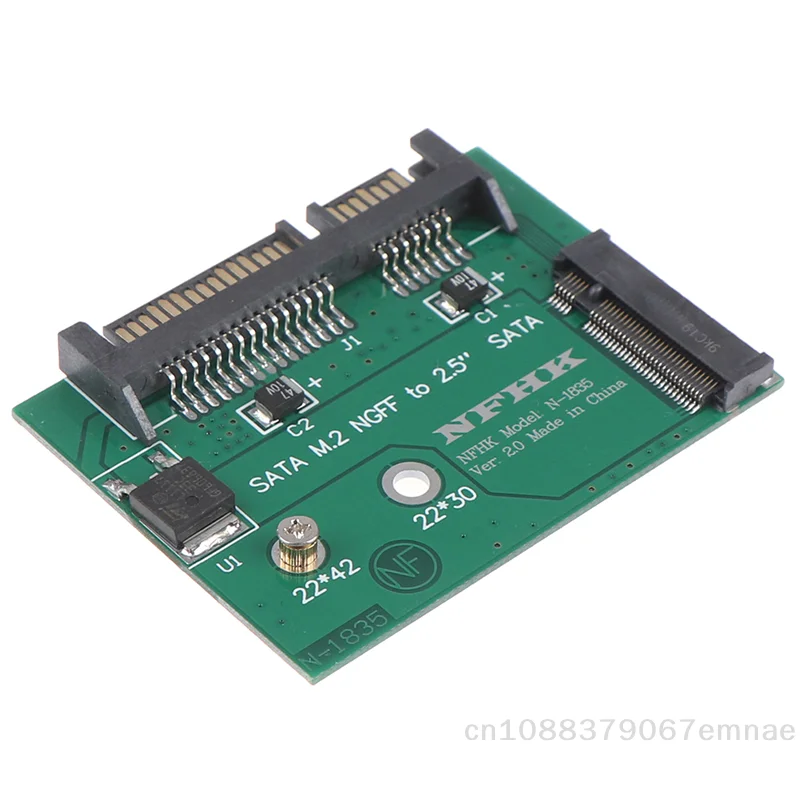 【xxx】M.2 NGFF Ssd Solid State Hard Disk To Half High 2.5 Inch Sata3 Adapter Card[ZYS]