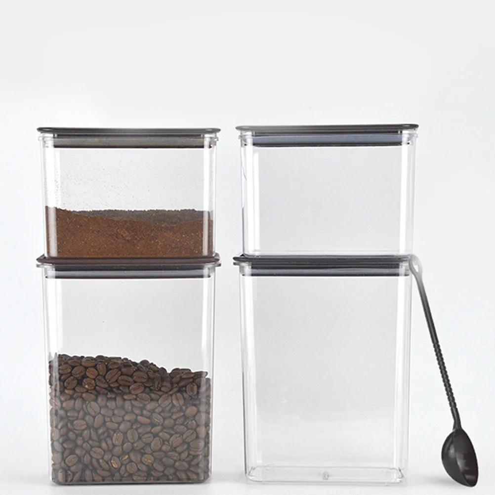 

2 Pcs Fruit Powder Box Milk Tea Storage Container Large Space-saving Keeping Box PC Material Safe Healthy Coffee