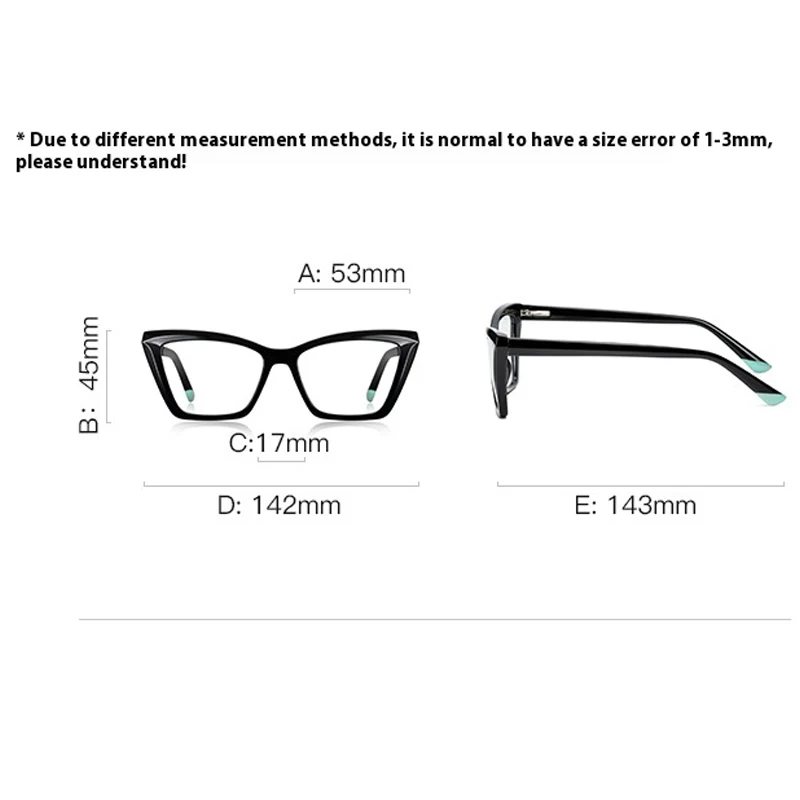 TR90 3D текстурированное женское стекло «кошачий глаз» по рецепту, оптическая модель с изменением цвета, может использоваться для близорукости и farsightedness