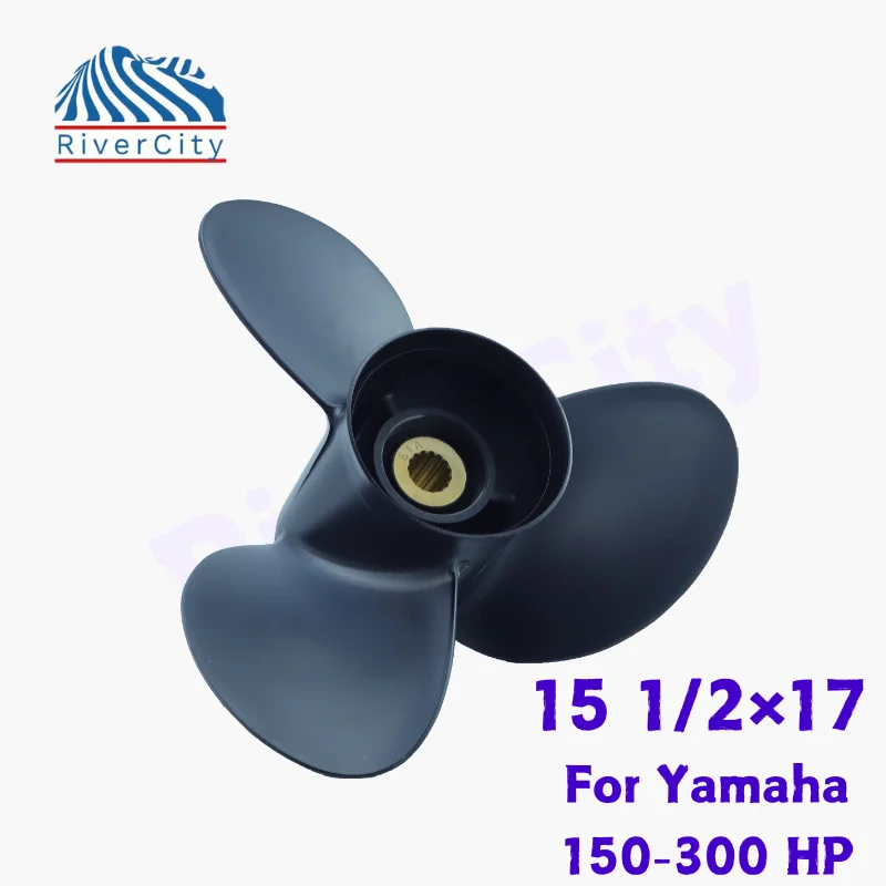 For Yamaha 150HP 250HP 300HP Outboard Propeller 15 1/2×17 Boat Motor Aluminum Alloy Screw Ship Marine Engine 3 Blade 15 Spline