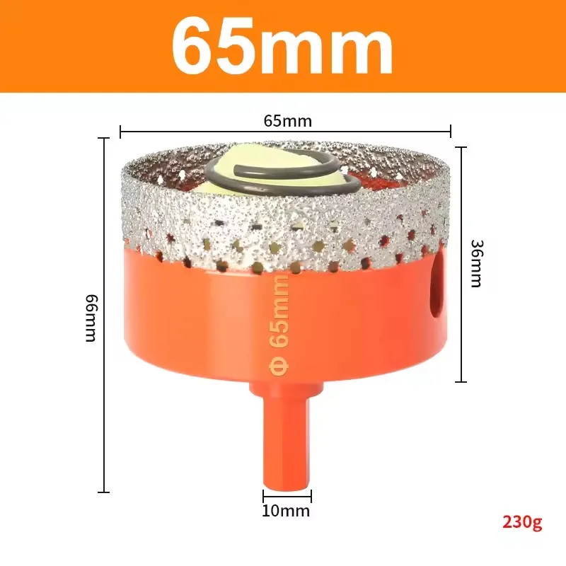 1 Pc 18-68 Mm Diamantgesoldeerde Kern Droge Boor Voor Porseleinen Tegels Marmer Glas Graniet Gat cup Saw Cutter Accessoires Snijden