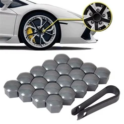 20Pcs Car Wheel Nut Caps Protection Covers Caps Anti-Rust Auto Hub Screw Cover Car Tyre Nut Bolt 17 19 21mm Exterior Decoration