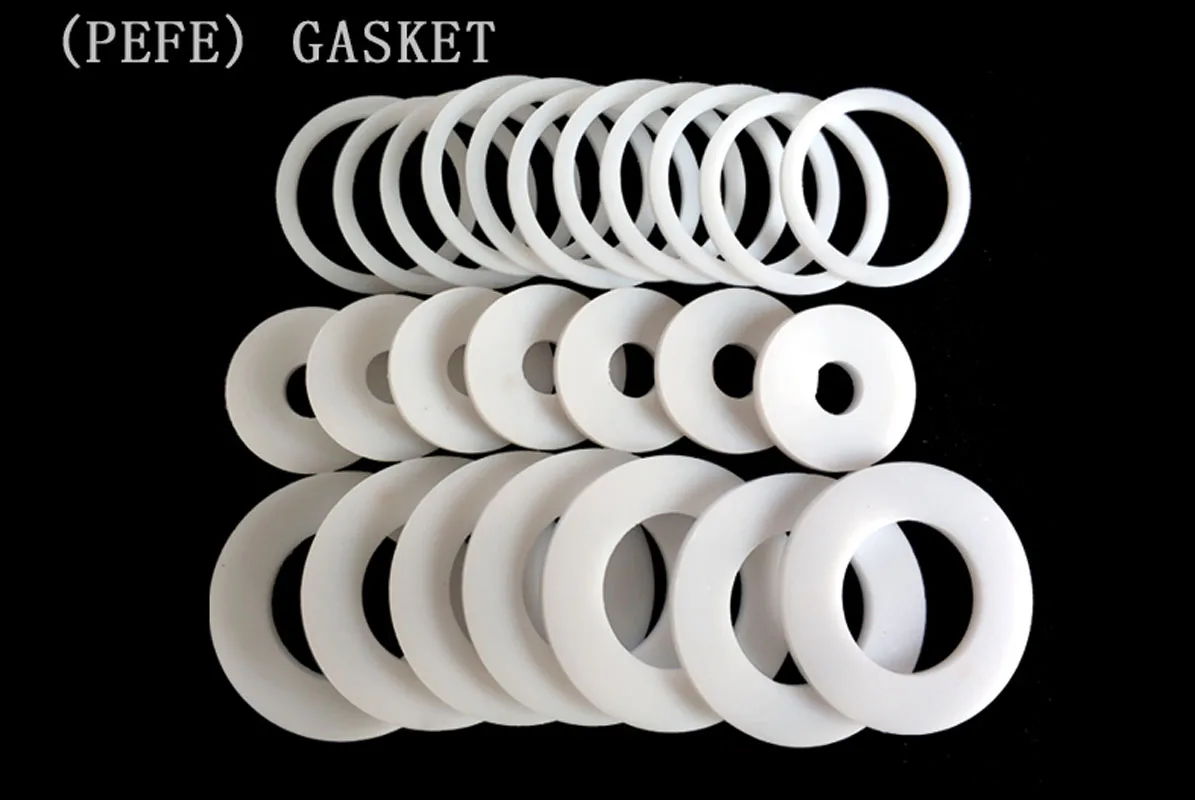 50 قطعة/100 قطعة مخصصة 33x17x0.8 مللي متر الأبيض PTFE جوانات البلاستيك شقة غسالة الختم الداخلية طوقا فاصل ختم O-نوع