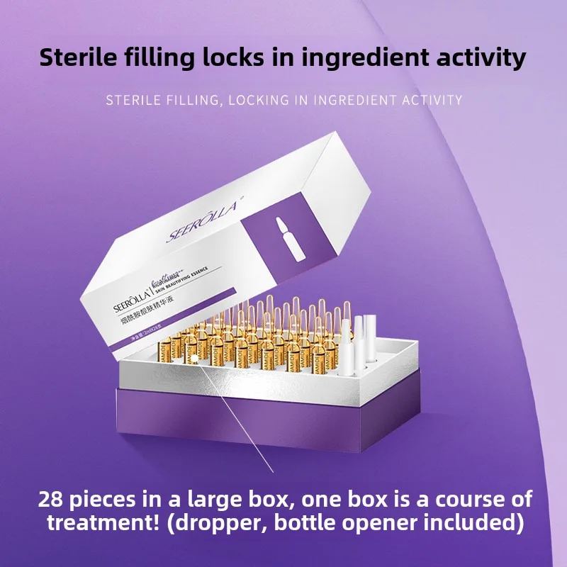 

28 шт., набор ниацинамидных сыворот для ухода за кожей, увлажняющая, отбеливающая, уменьшающая морщины, антивозрастная сыворотка для лица, красота, уход за кожей, 28 шт./компл.