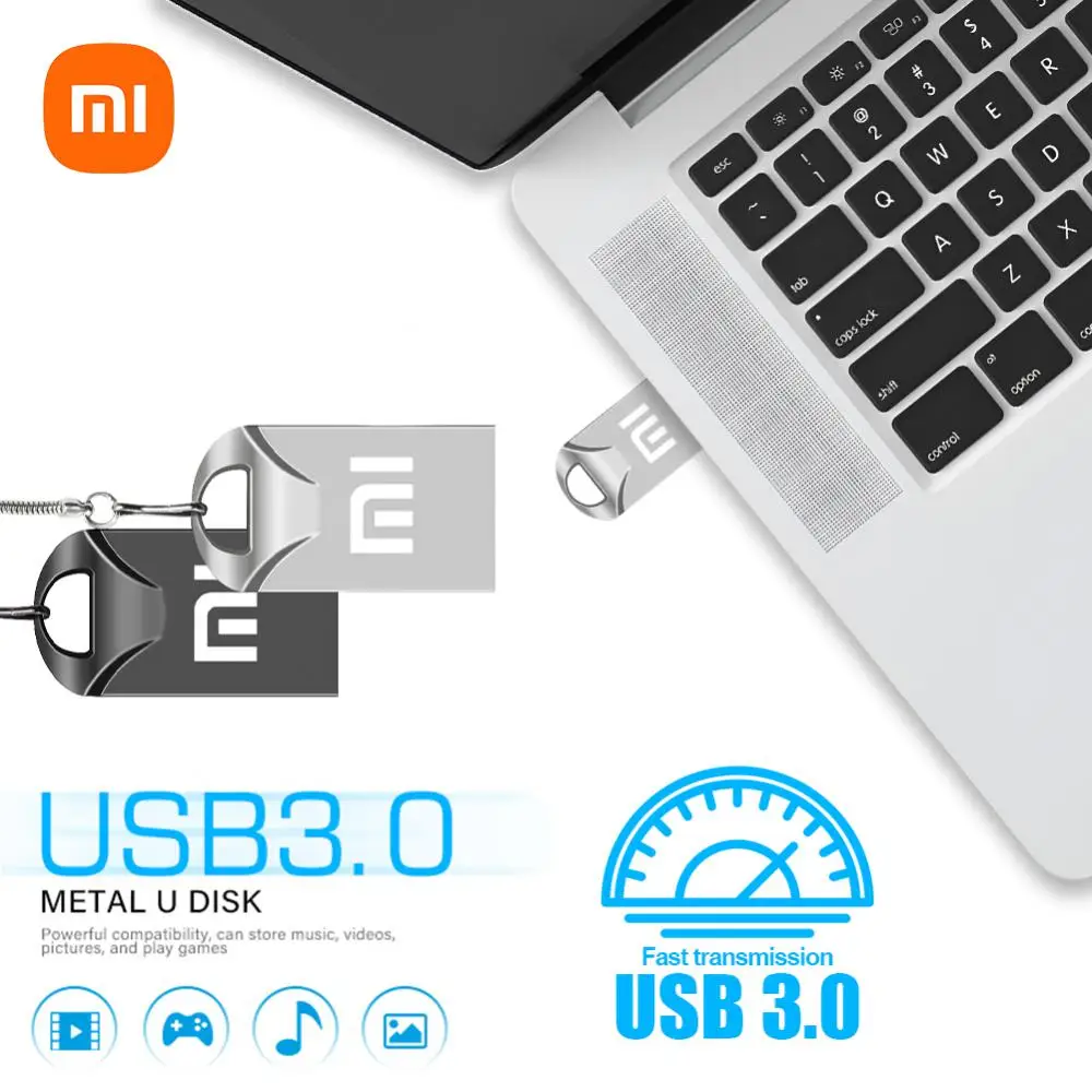 Xiaomi USB Flash Drive 2TB 1TB Pen Drive 512GB Memory Stick Pendrive 64G 128GB High Speed Memoria USB Drive Pen Drive Gift Color