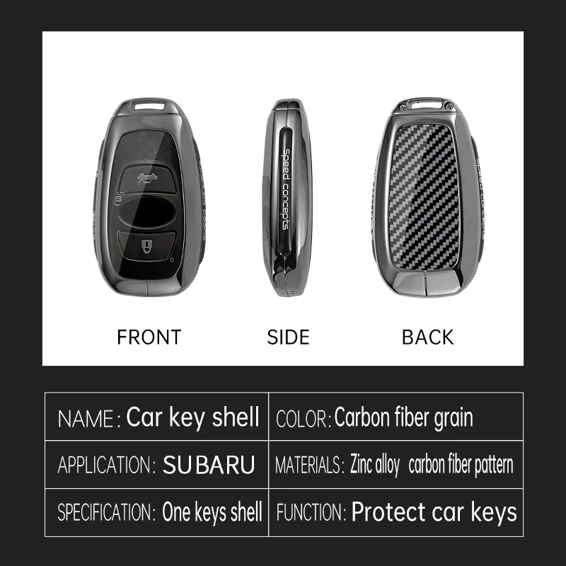 Key Case Bag For Subaru Brz Wrx Xv Ascent Forester Outback Impreza Legacy Car Metal Key Shell Auto Accessories view 4