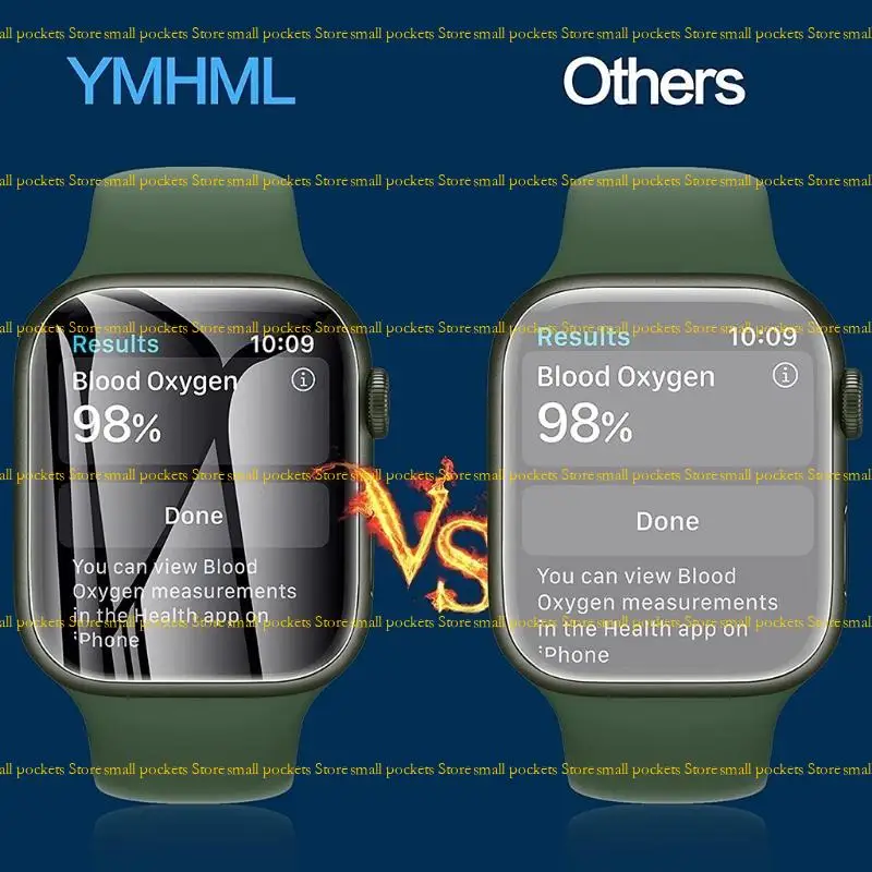 Apple-Watch7 41/45mm Full Cover Screen Protector Exposion-Proof Scratch-Resistant 용 R1WD