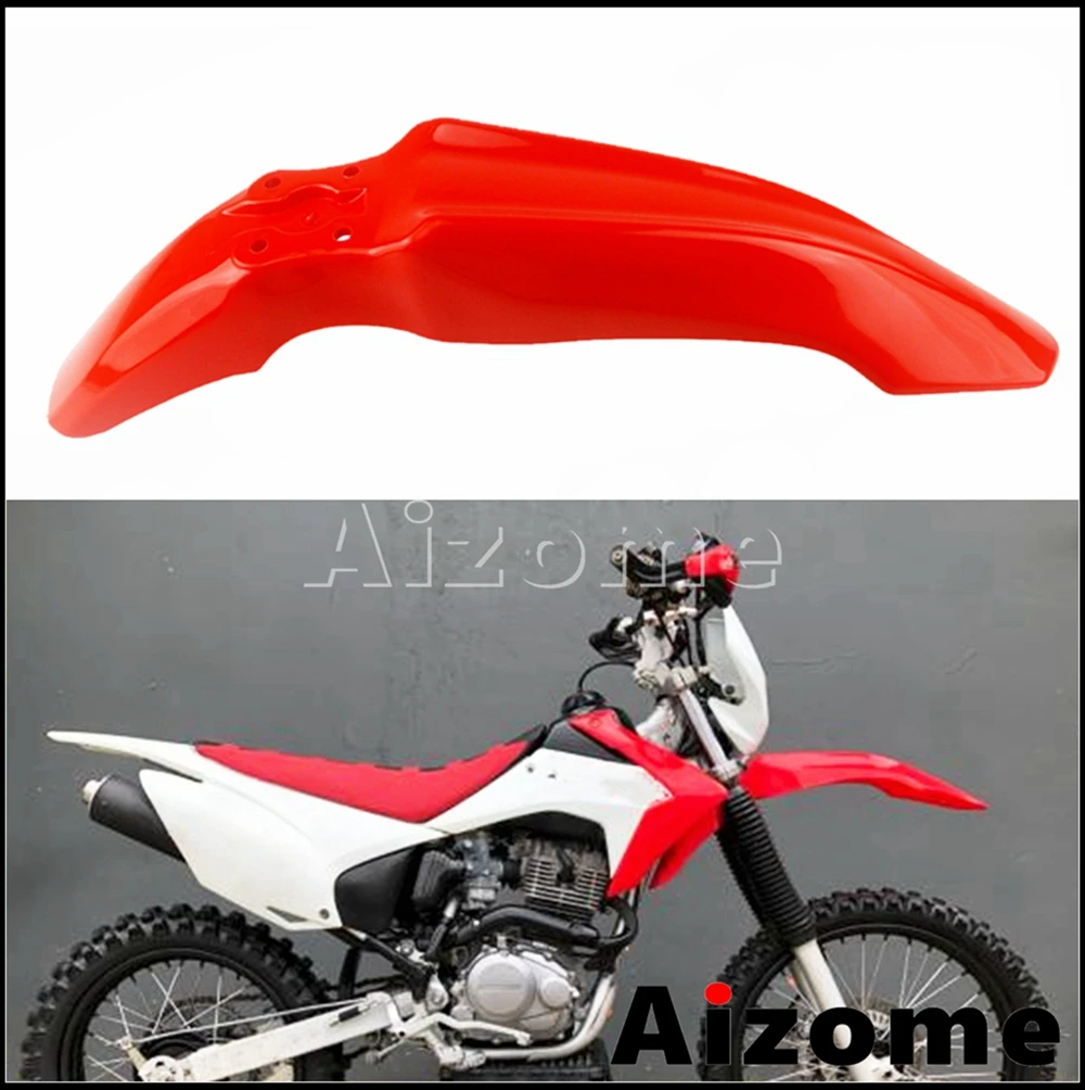 1Pc Red Plastic Motocross Front Fender Dirt Bike Supermoto Enduro Mudguard Plate For Honda CRF 230 150 CRF230F CRF150F 2015-2019