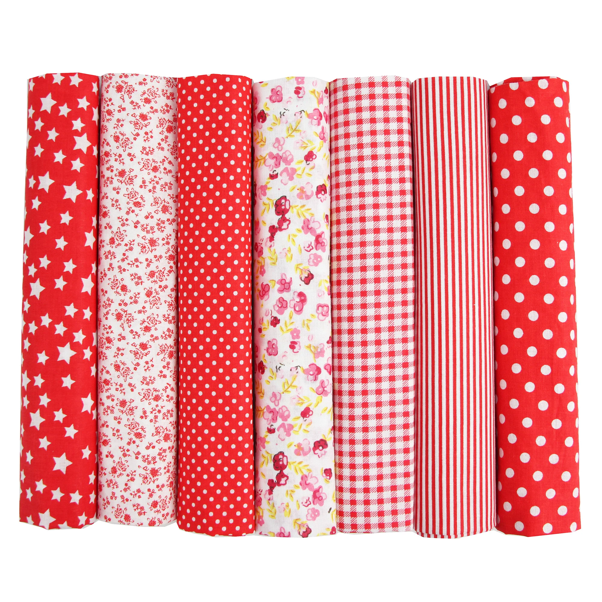 Telas cuadradas de algodón para manualidades, 7 piezas, 25x25cm/50x50cm, paquete de retales, costura, álbum de recortes