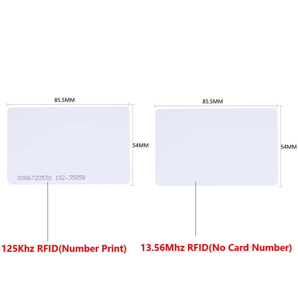 100pcs/lot RFID 125KHz 13.56Mhz Entry Access EM Cards ID IC Card RFID Card for Access Control Time Attendance