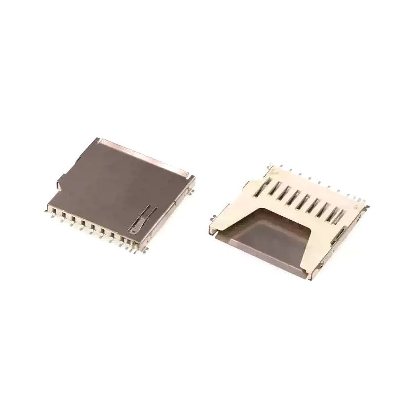 5PCS/lot Standard SD Card Holder 11P Long Body Socket Push-Pull Type Without Self-elastic Large Card Slot