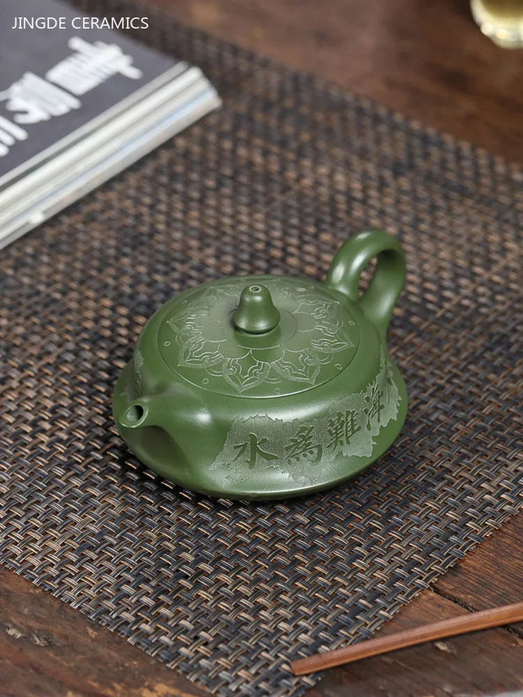 

180ml Boutique Yixing Purple Clay Teapot Chinese Zisha Teaware Handmade Green Mud Tea Pot Home Custom Beauty Filter Tea Infuser