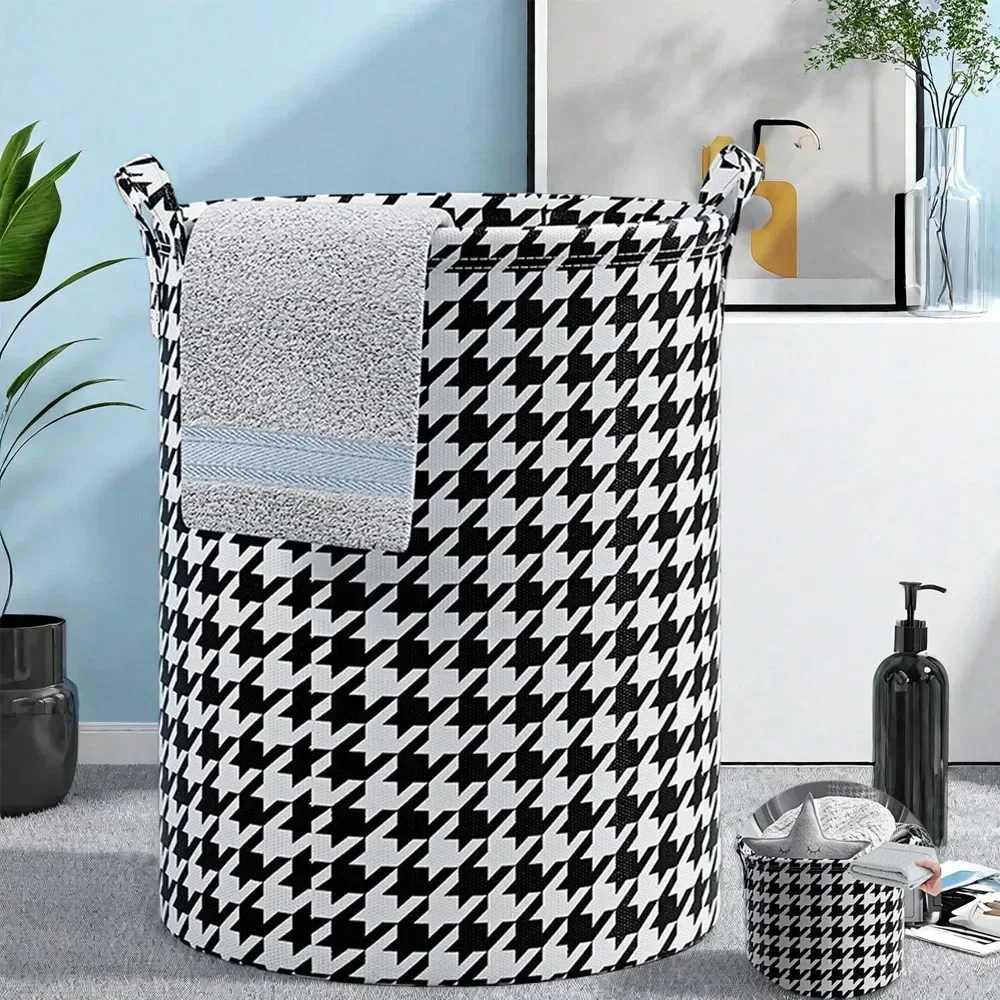 Large-Capacity Collapsible Storage Basket Is a Storage Closet, Dirty Clothes Basket Double Needle Sewing for Organization