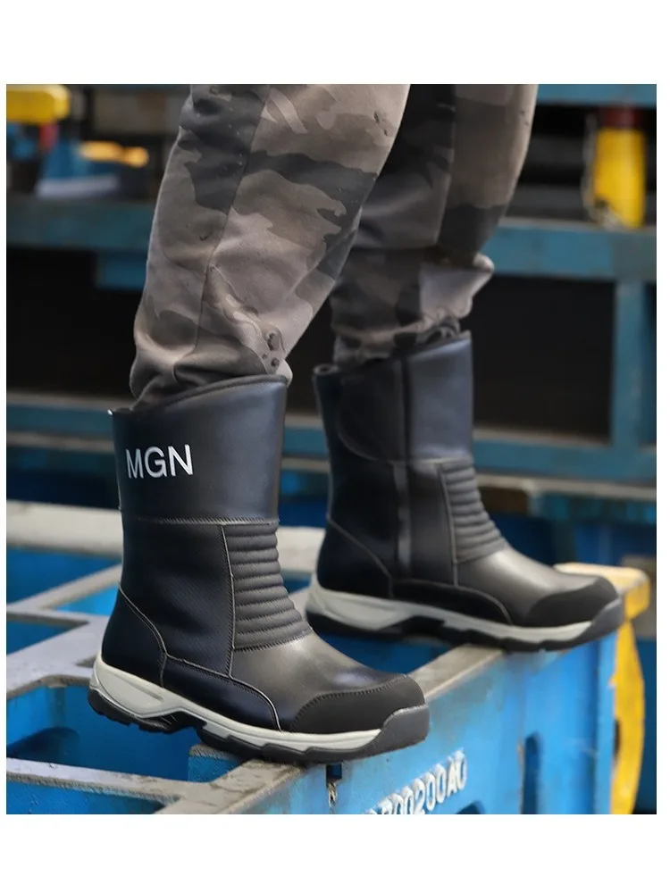 

Motorcycle Riding Boots High-top Men's Oil-resistant Anti-scalding Anti-smashing Anti-puncture Labor Safety Protection Shoes