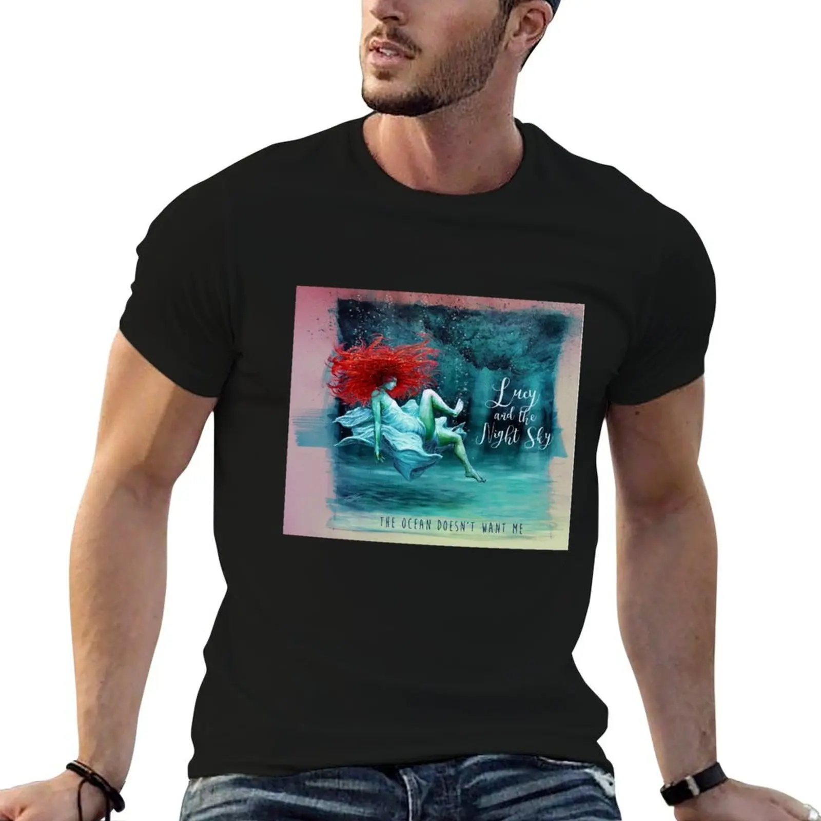 Lucy and the Night Sky - The Ocean T-Shirt cotton tshirt 100% cotton t shirts man 100% T-Shirt