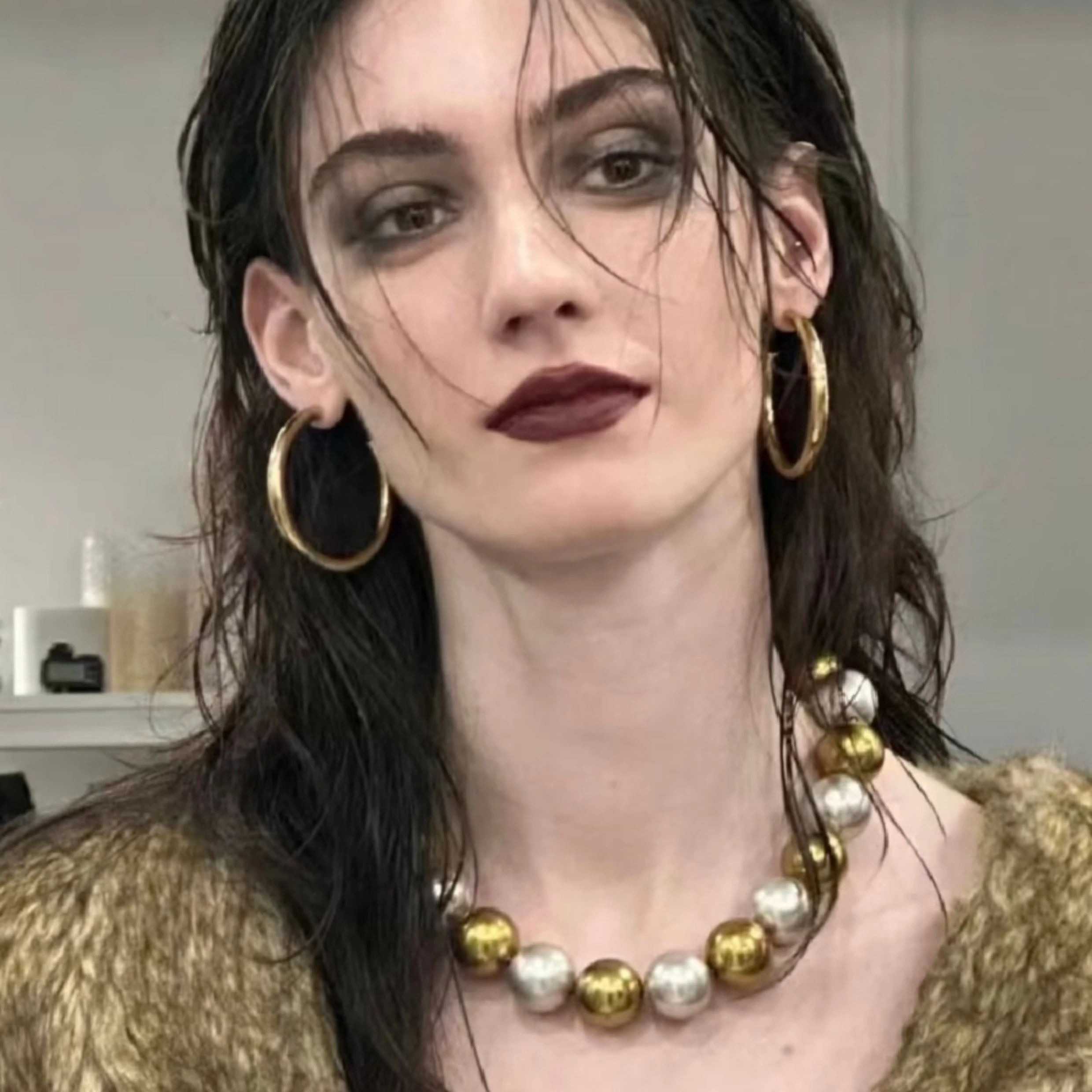 Europe America Designer Brand Gold Silver Earring Ear Clip Necklace Women Top Quality Luxury Jewelry Trend