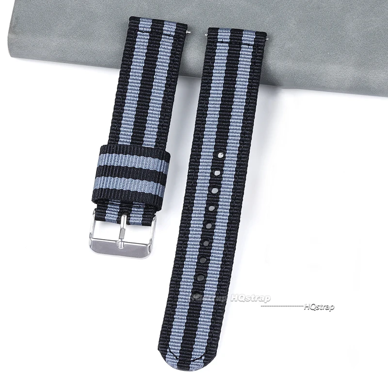 Universal Nylon Armband 20mm 22mm Quick Release für Militär Armband Uhr Zubehör Ersatz Armband Frauen Männer band – Detail 5