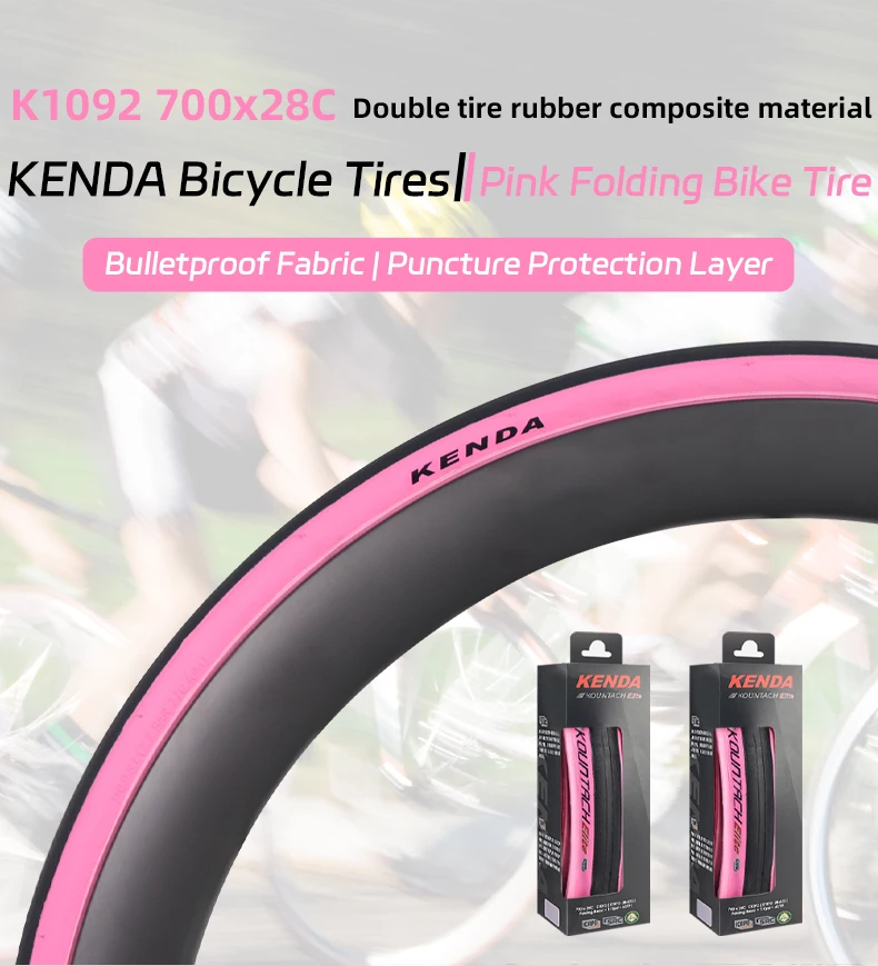 Kenda K1092 Pannenschutz Ultra Leichtgewicht Rutschfest Neuer Fahrradreifen 700x28c Kountach Elite Faltbarer Rennradreifen – Detail 1