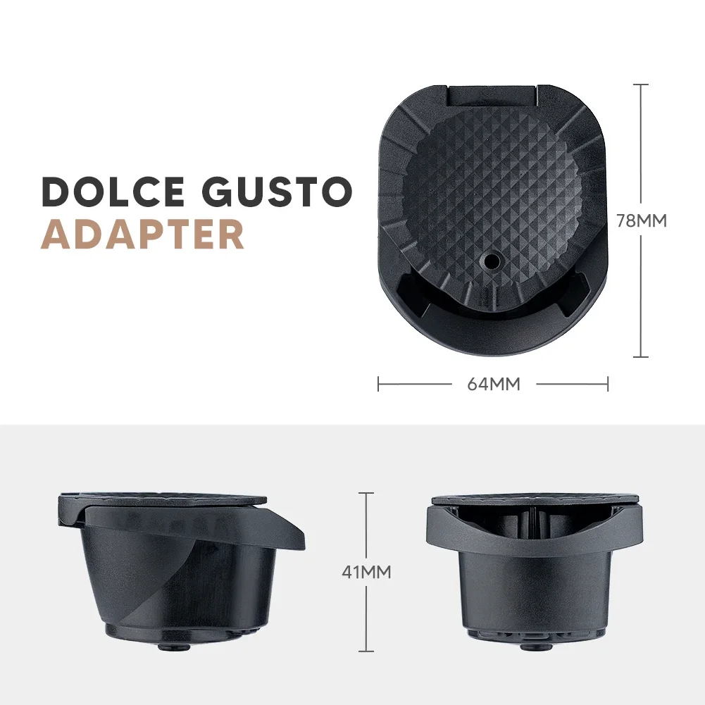 ICafilas Adapter for Dolce Gusto PICCOLO XS/Genio S Machine Reusable Capsule Refillable Espresso Coffee Maker