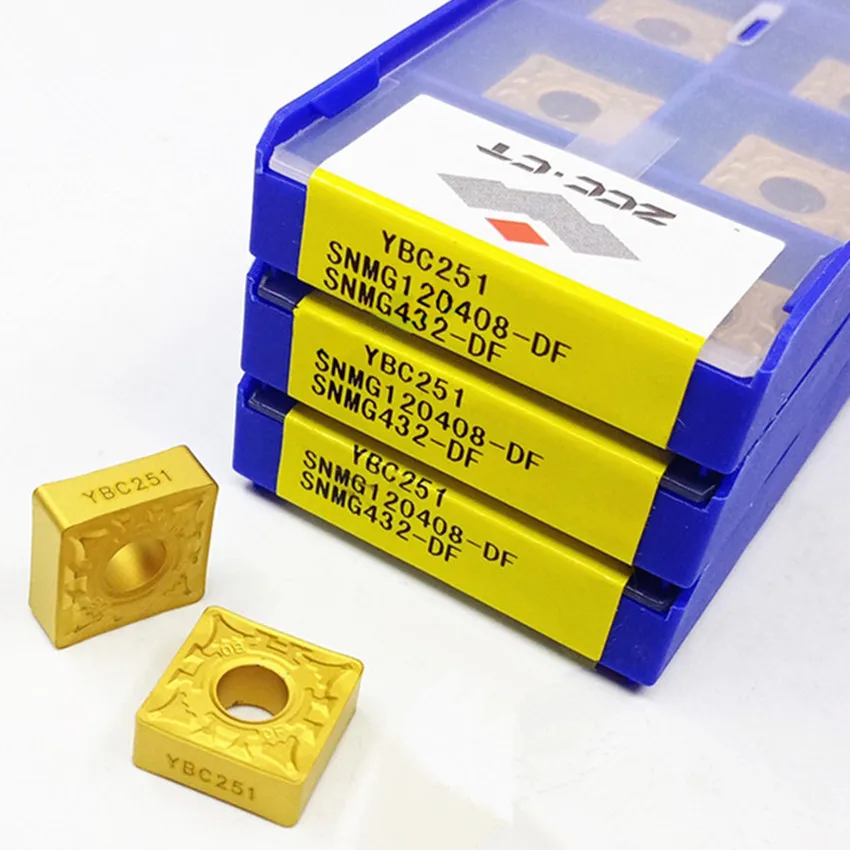 

SNMG120408-DF YBC251/SNMG120408-DF YBC252 SNMG432 ZCC.CT CNC carbide inserts For Steel P10-P30 P10-P35 10pcs/box