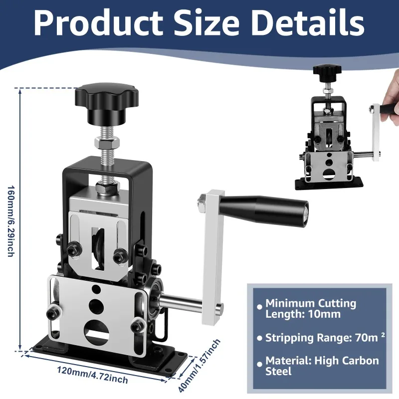 Stripper Manual Wire Stripping Tool Portable Electric Drill Powered Copper Scrap Wire Peeler image 5