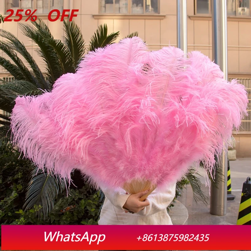 

Fluffy Big Feather Fans for Dance show Performance Props Decorative Ostrich Feathers for Crafts Fan 60CM*90CM High Quality